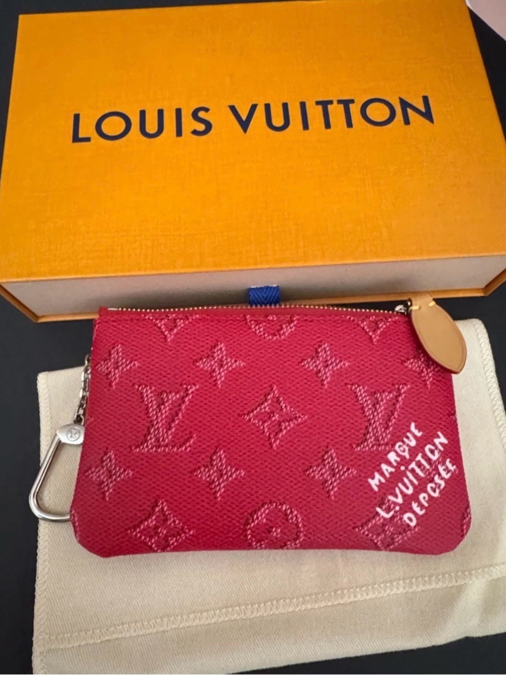 Louis Vuitton Key Pouch S [M27111] Pondichery Pink - 2025 Limited Release